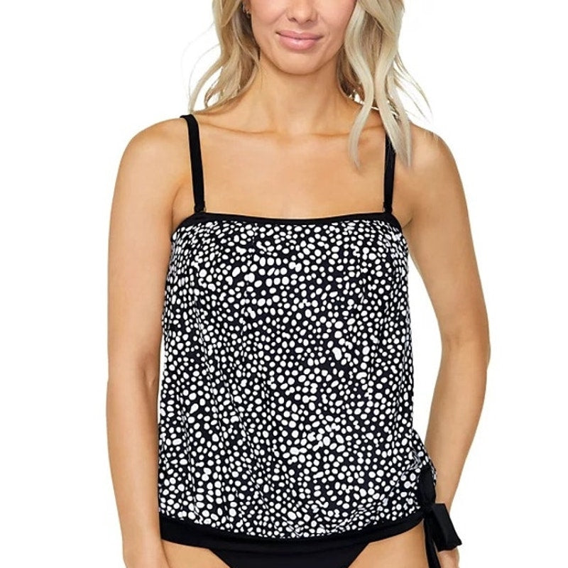 Island Escape Women's Coral Gables Bandini Top in Black & White