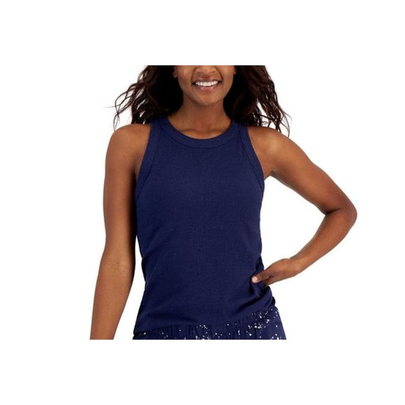 JENNI Women's Navy Sailor Sleeveless Pajama Top