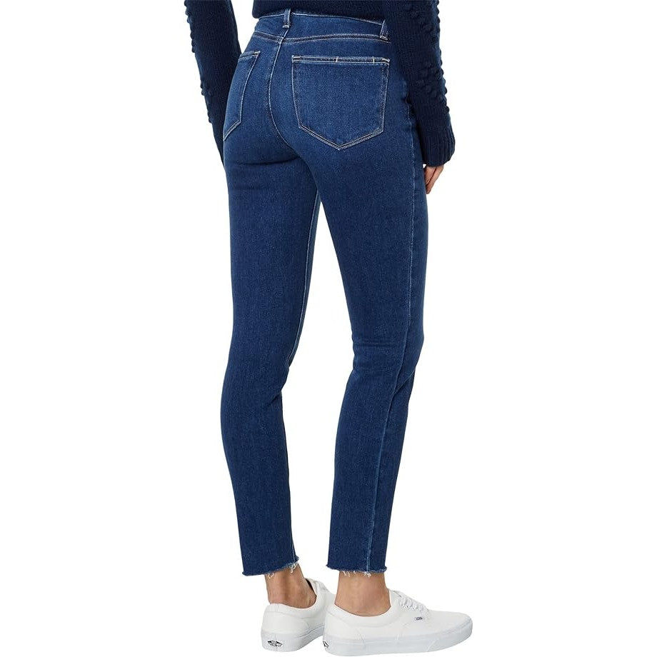 Paige Women's Bombshell Ankle Raw Hem Jeans in Chapel Wash, Size 26
