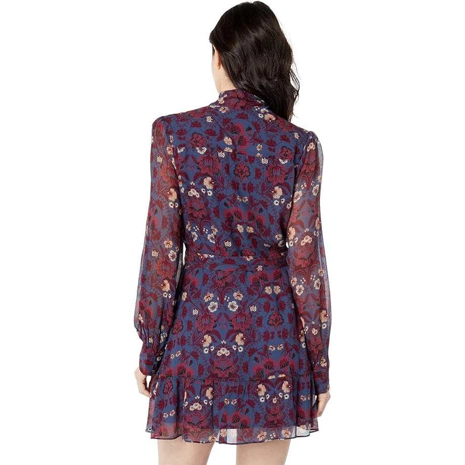 Paige Women's Vittoria Floral Pure Silk Dress Amethyst Multi
