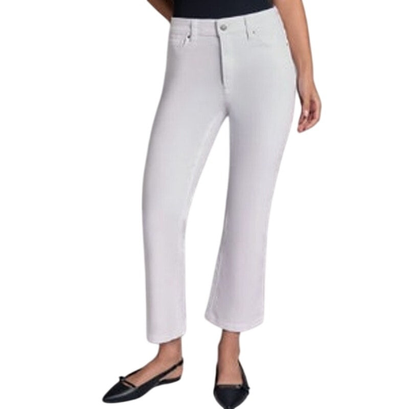 Jones New York Women's Mid-Rise Cropped Kick Jeans in Jones White