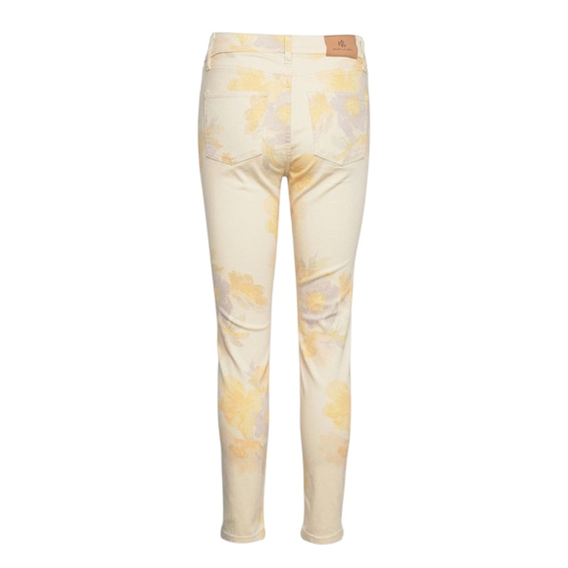 Lauren Ralph Lauren Floral High-Rise Skinny Ankle Jeans Blush Yellow Multi