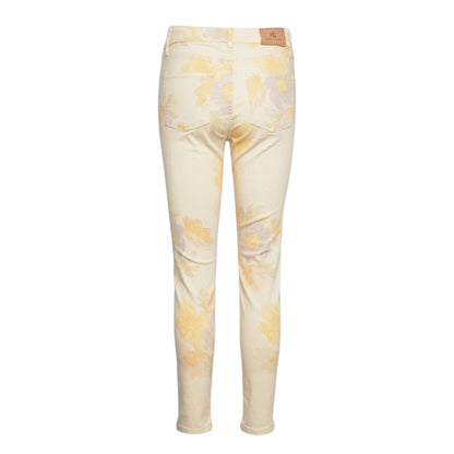Lauren Ralph Lauren Floral High-Rise Skinny Ankle Jeans Blush Yellow Multi