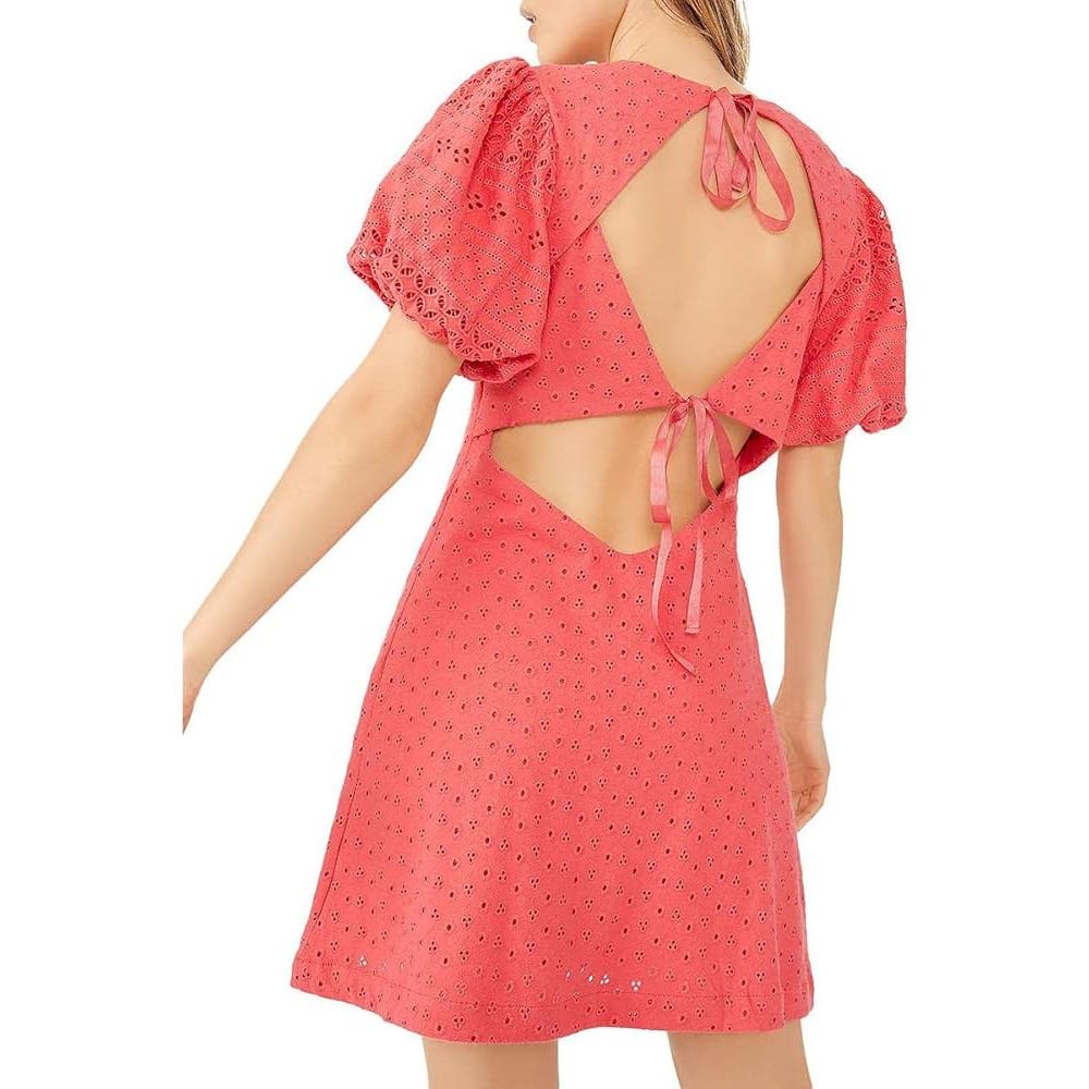 Free People Apricot Rose Mini Dress In Strawberry Spritz, Size Medium