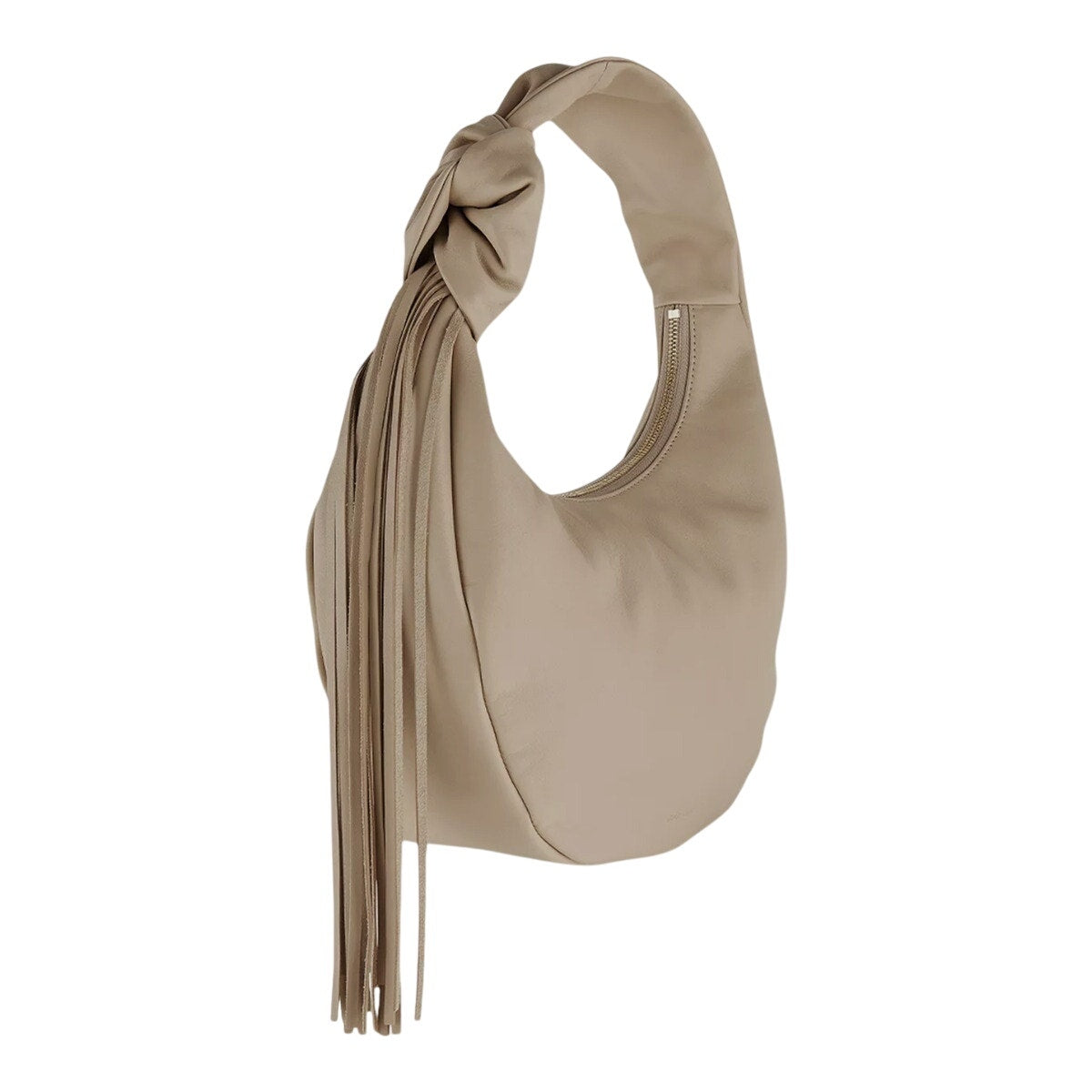 Reike Nen Women's Ivory Dal Mini Tassel Leather Shoulder Purse Bag