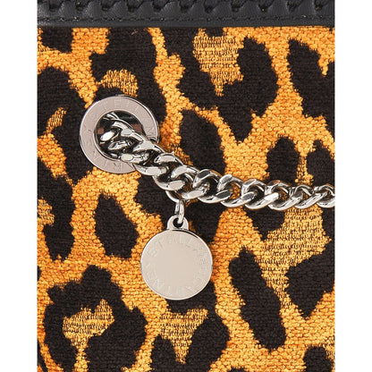 Stella McCartney Women's "Falabella" Shoulder Bag in Leopard Jacquard Tan