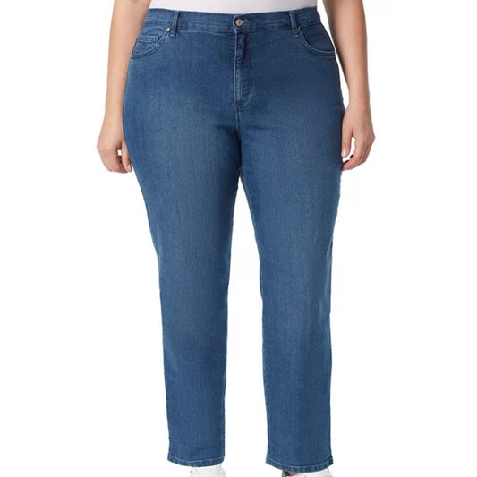 Gloria Vanderbilt Women's Plus Size "Amanda" Jeans in Frisco Blue Wash