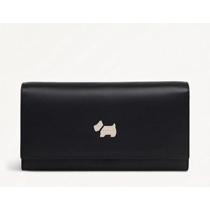 Radley London Heritage Flap Wallet in Black Leather