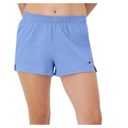 Champion Women's Cotton Practice Shorts in Plaster Blue