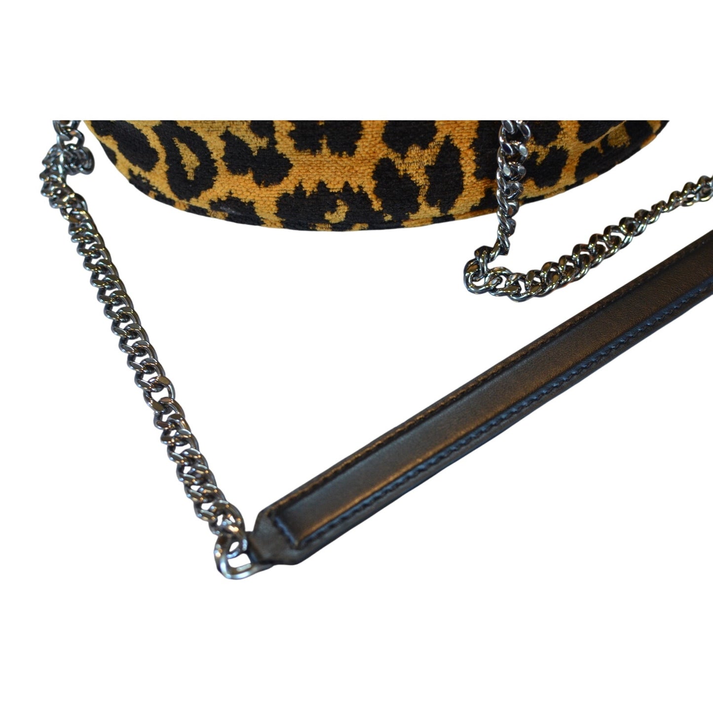 Stella McCartney Women's "Falabella" Shoulder Bag in Leopard Jacquard Tan
