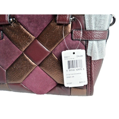 COACH SWAGGER 21 Canyon Quilt Carryall 55511 Oxblood Leather NWT $450