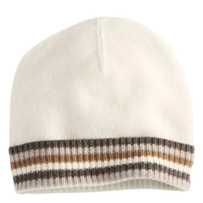 Charter Club 100% Cashmere Cuffed Beanie in Warm Praline Cream