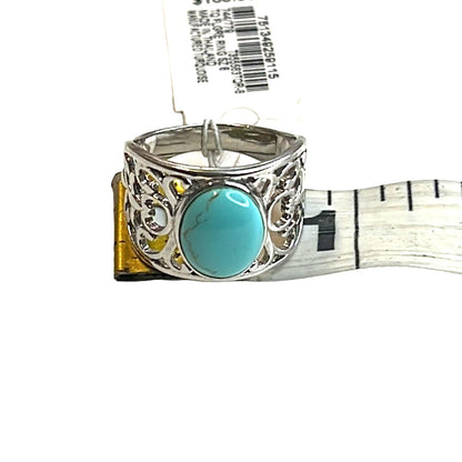 R. H. Macy Sterling Silver & Turquoise Filigree Ring