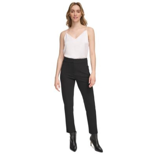 Calvin Klein Women's Zip-Pocket Ankle Pants in Black