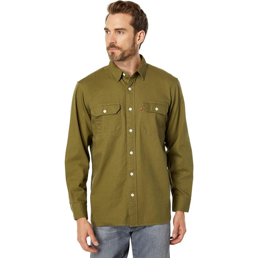 Levi's® Men's Classic Worker Relaxed Fit Shirt In Martini Olive