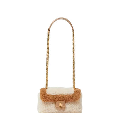 Kate Spade Evelyn Faux Shearling Small Shoulder Crossbody