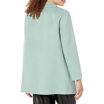 THEORY Clairene Jacket in Double-Face Wool-Cashmere in Silver Mint