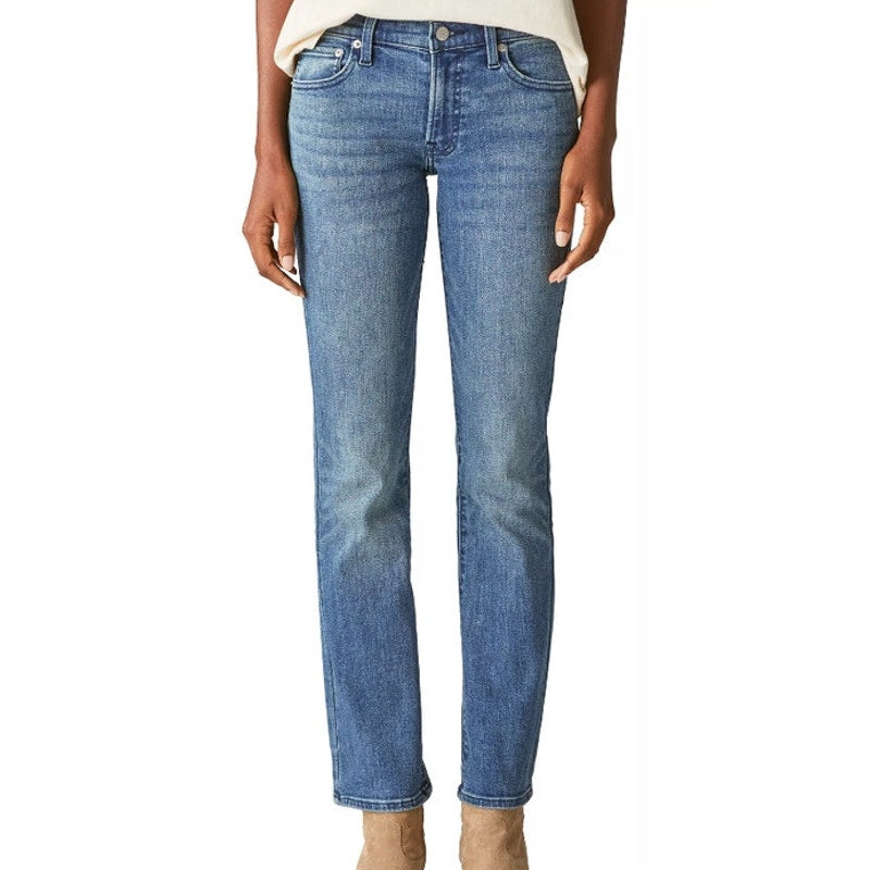 Lucky Brand Women's 410 Athletic Slim Straight-Leg Jeans in Medium Wash Denim