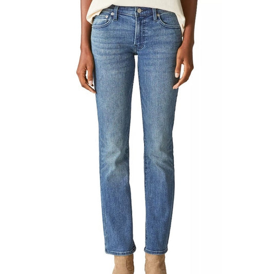 Lucky Brand Women's 410 Athletic Slim Straight-Leg Jeans in Medium Wash Denim