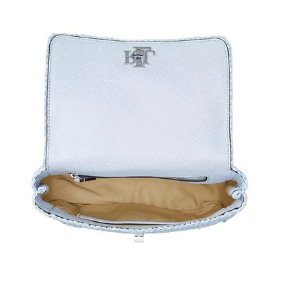 Lauren Ralph Lauren Mélange Woven Straw Medium Sophee Bag In Cornflower