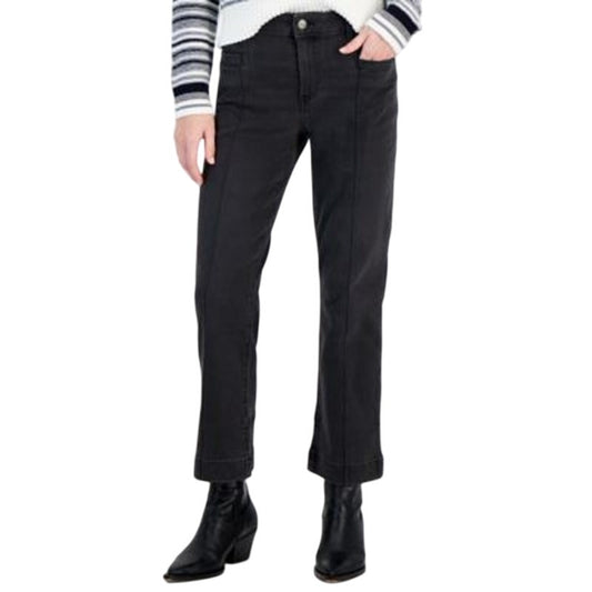 Nautica Jeans Women's High-Rise Flare Bootcut Jeans in Black Voyage Wash