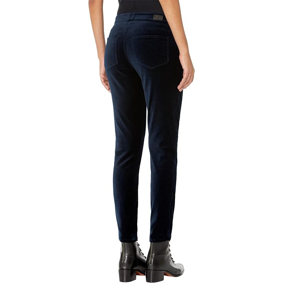 Paige Velvet Hoxton Ankle Jeans in Deep Navy, Size 24