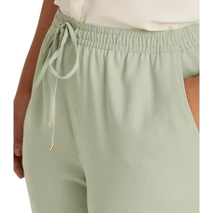 Lauren Ralph Lauren Women's Ranch Sage Crepe Side Stripe Sweatpants, Size 10