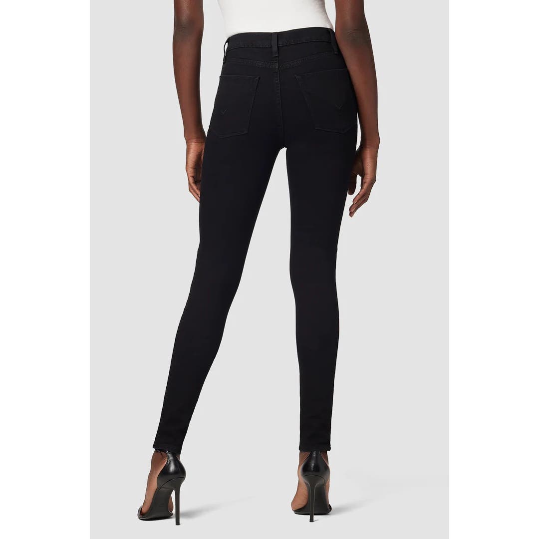 Hudson Barbara High-Rise Super Skinny Jean Black, Size 25