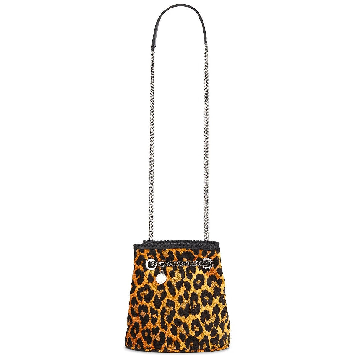 Stella McCartney Women's "Falabella" Shoulder Bag in Leopard Jacquard Tan