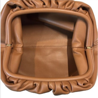 Bottega Veneta Large The Pouch Bag In Nude Brown Leather