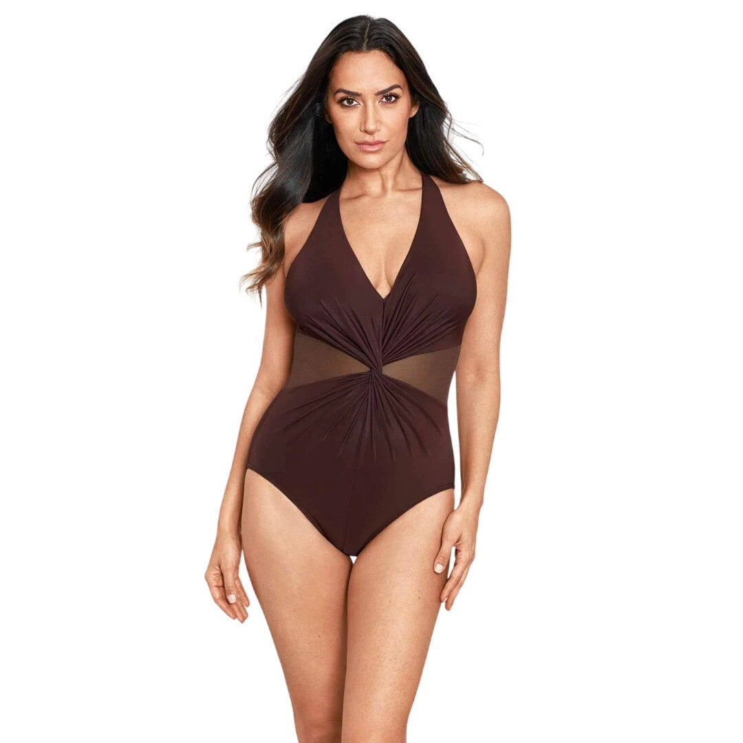 Miraclesuit Wrapture One Piece Swimsuit in Sumatra Brown