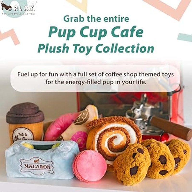 P.L.A.Y. Pet Lifestyle and You, Pup Cup Café - Doughboy Donut Pet Toy