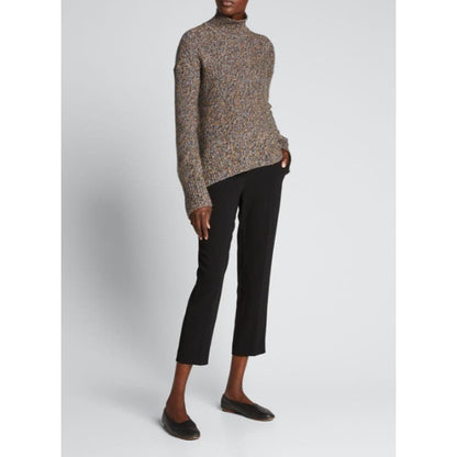 THEORY Karenia Cashmere Turtleneck Sweater Soft Denim Multi