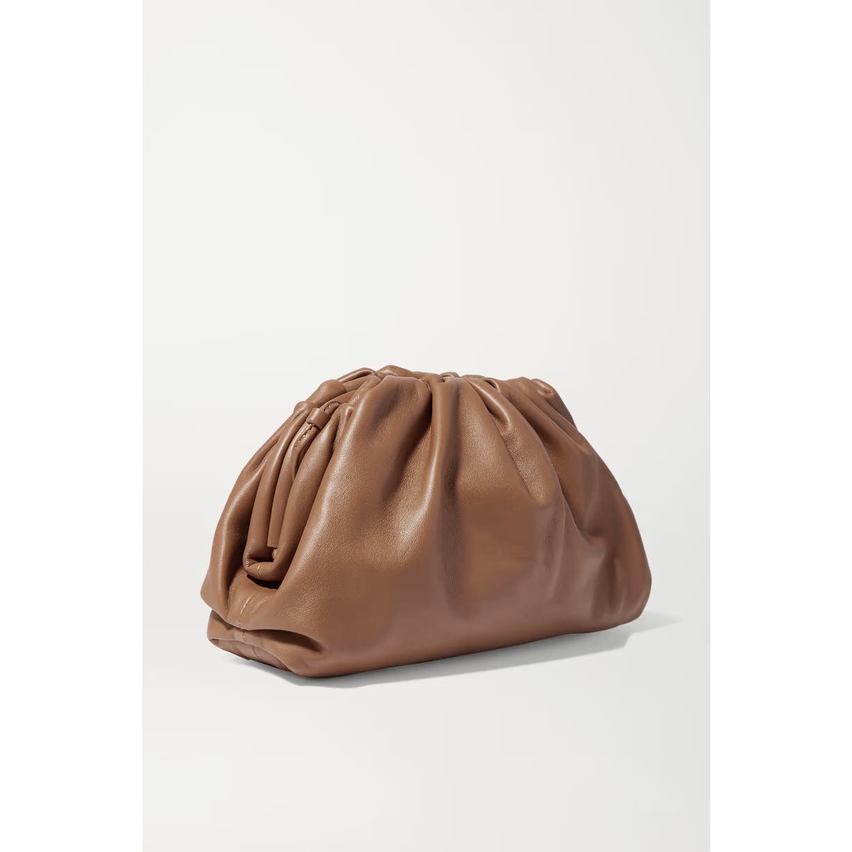 Bottega Veneta Large The Pouch Bag In Nude Brown Leather