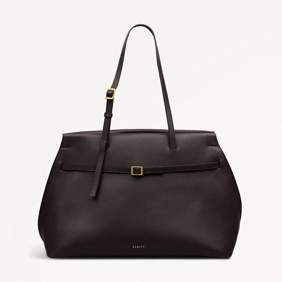 Radley London The Christina Large Ziptop Shoulder Bag In Dark Oak