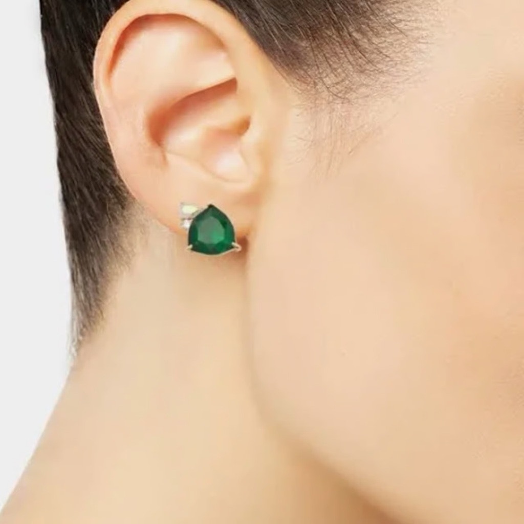 Kate Spade New York Mixed-Cut Cubic Zircon Green Multi Earrings