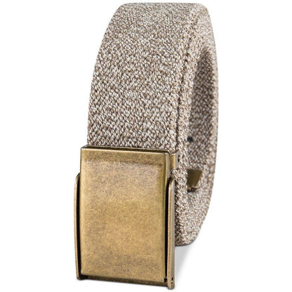 Sun + Stone Men's Stretch Webbing Belt Khaki