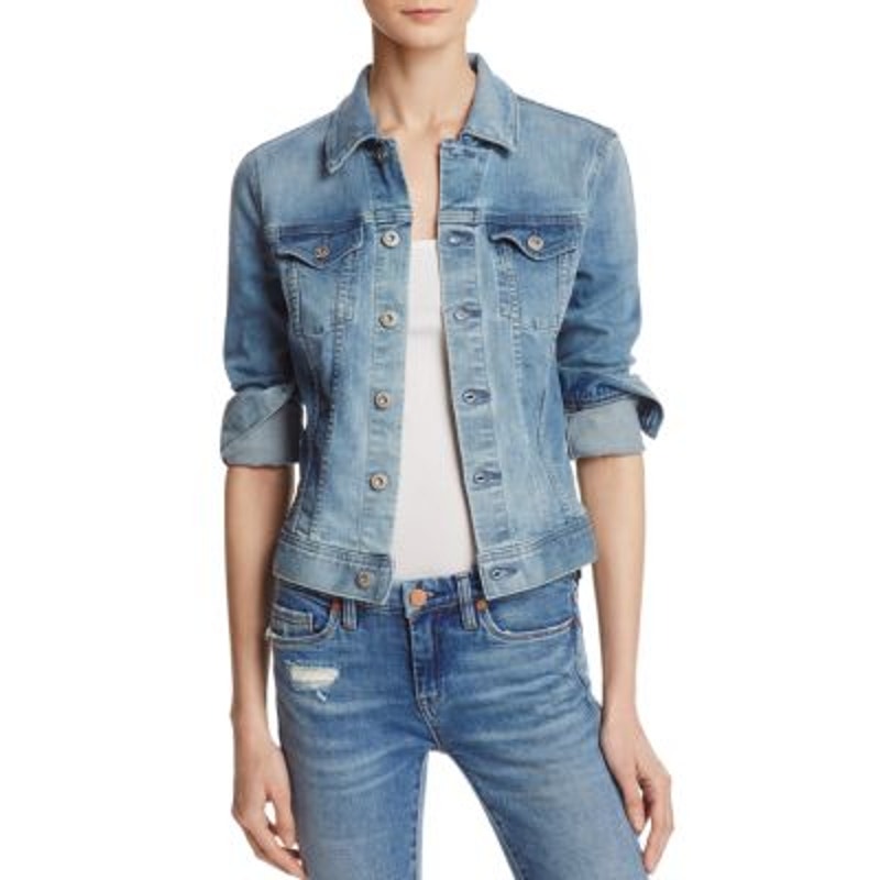 AG Jeans Ladies Streamside Medium Wash Button Up Denim Jacket