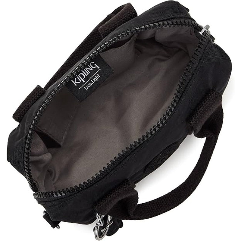 Kipling Barbie Bina Small Nylon Crossbody Bag in Black Noir