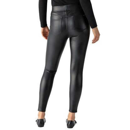 Sanctuary Women's Runway Semi High Rise Legging in Slick Black