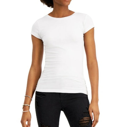 Aveto Juniors Cap Sleeve T-Shirt in Bright White