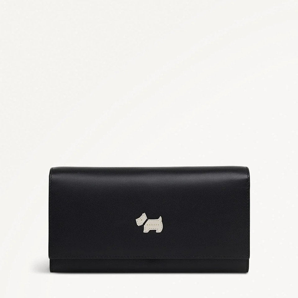 Radley London Heritage Flap Wallet in Black Leather
