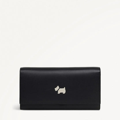 Radley London Heritage Flap Wallet in Black Leather