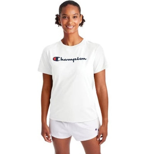 Champion Women's Classic Logo T-Shirt in White