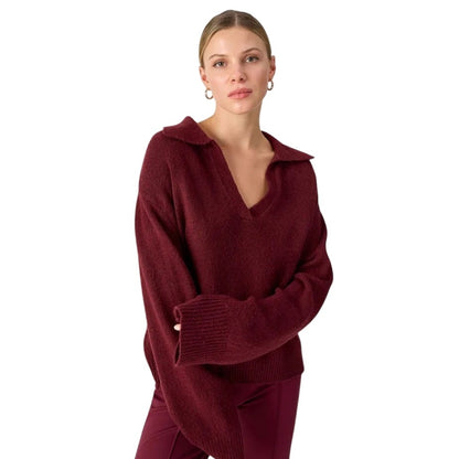 Sanctuary Women's Johnny Wing Collar Long-Sleeve Sweater
