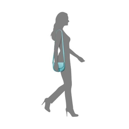 On 34th Women's "Holmme" Saddle Crossbody Bag in Sea Spray Blue