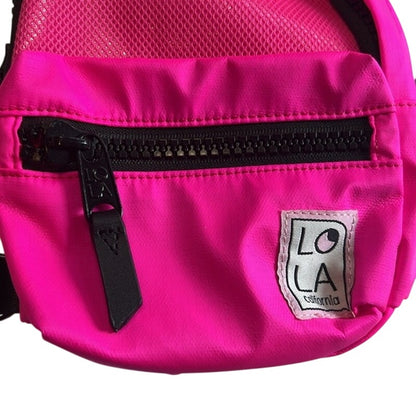 LOLA Stargazer Mini Convertible Backpack Neon Laser Pink