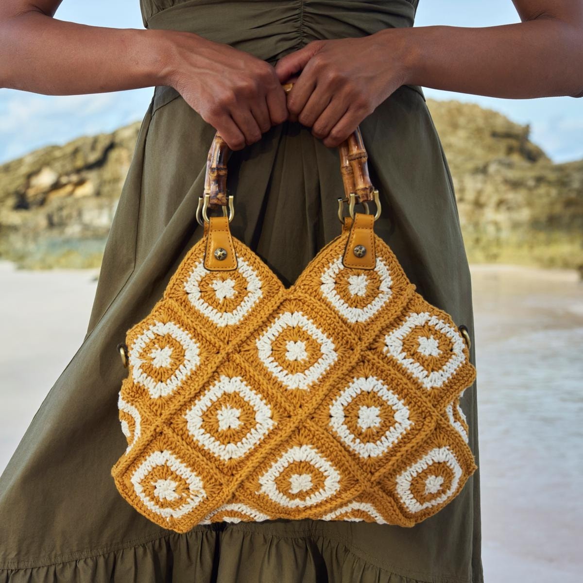 Patricia Nash Delphi Crochet Medium Crossbody