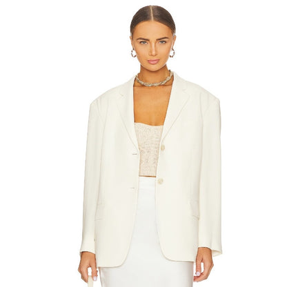 Theory Ladies Boxy Jacket In Admiral Crepe