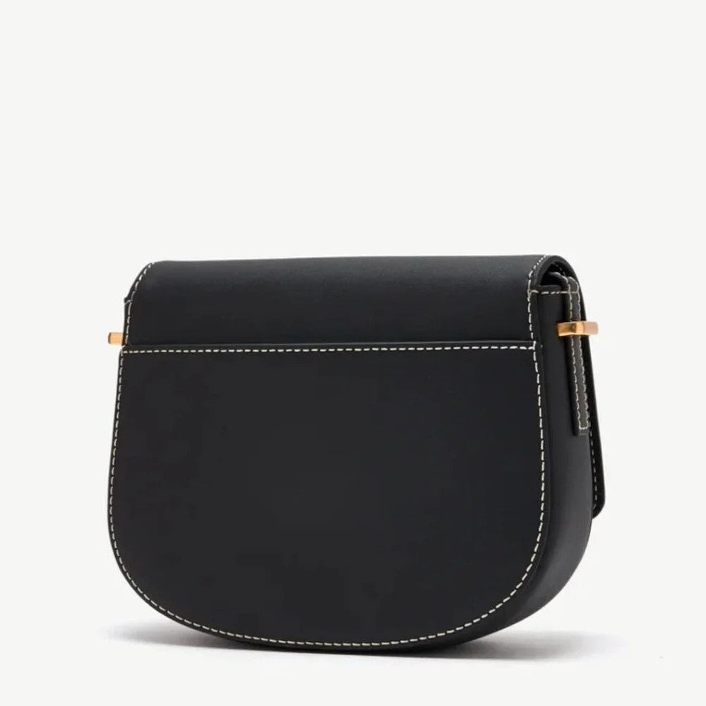 Sam Edelman Bay Small Dye Cut Saddle Bag In Black